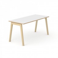 Table de bureau avec piétement bois 740x1400x700mm